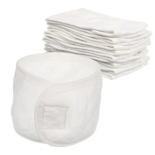 Produktbild: GREENADSCAPE 8 Stk Neugeborene Nabelschnur Kleinkind Bauchband Bruchband Bauchnabelgürtel Für Babys Babybauchbinde Linderung Von Koliken Für Neugeborene Bauchgurt Für Kleinkinder Weiß Baumwolle