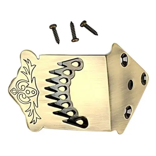 Produktbild: GREENADSCAPE Abspannbrett mit 8 Saiten Traditioneller Saitenhalter für Mandoline Saitenhalter für Mandoline-Gitarre Zubehör für Musikinstrumente Saitenhalter für Mandoline aus Metall Legierung