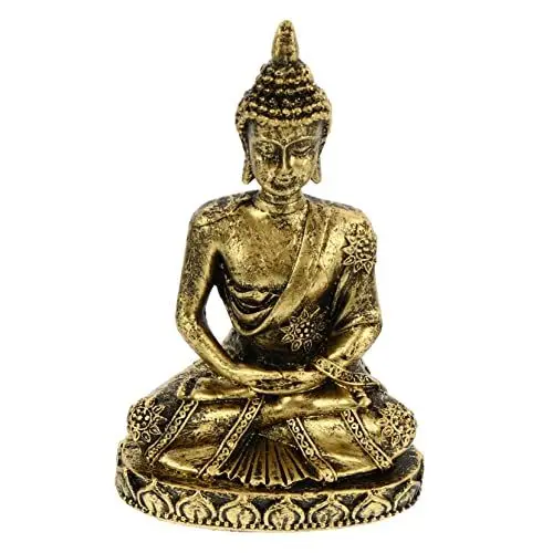 Produktbild: GREENADSCAPE Creative Buddha Statue Bronze Dekoratives Ornament Für Schreibtisch Und Zuhause Einzigartiges Design Für Spirituelle Und Stilvolle Deko Im Büro Oder