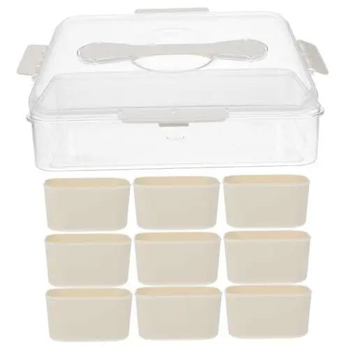 Produktbild: GREENADSCAPE 9-fächer-set Für Obst-snack-aufbewahrungs-lunchbox Mit Unterteiltem Snack-tablett