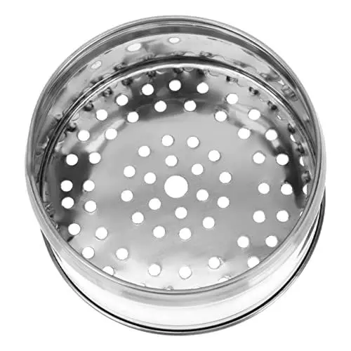 Produktbild: GREENADSCAPE Dampfgarer aus Edelstahl großer Kochtopf mit Deckel Platte Entleeren Dampfkorb Pressure Cooker pfannenwender Dampfgareinsatz aus Edelstahl Küchenversorgung Rostfreier Stahl Silver