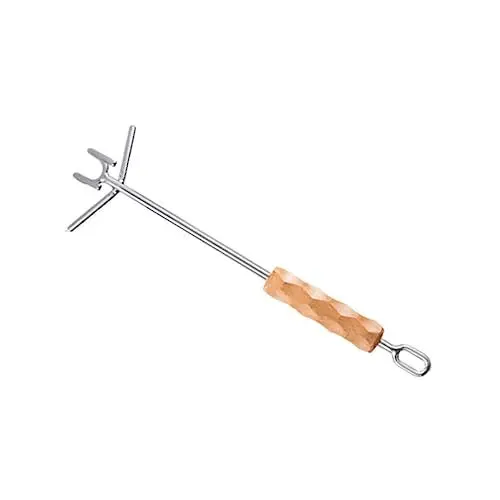 Produktbild: GREENADSCAPE Deckelheber Aus Metall Für Töpfe Und Pfannen Gebogener Griff Für Den Außenbereich Grill Camping Kochwerkzeug – Verbrühungsdeckelheber
