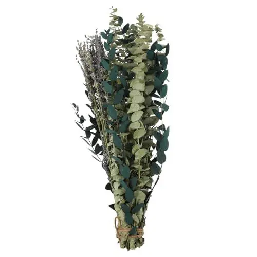 Produktbild: GREENADSCAPE Duschstrauß Ornamente aus getrockneten Pflanzen getrockneter Lavendel trockenblumenstrauss trockenblumen straus Slack hochzeitsdeko Getrocknete Blumen duschen getrockneter Strauß