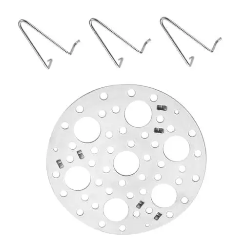 Produktbild: GREENADSCAPE Eierdampfergestell Ei-Dampfgestell dampfender Essensstand Dampfgargestell kochen Klapptablett steamer dampfkorb Dampfgareinsatz aus Edelstahl Dampfgarergestell Edelstahl 304 Silver