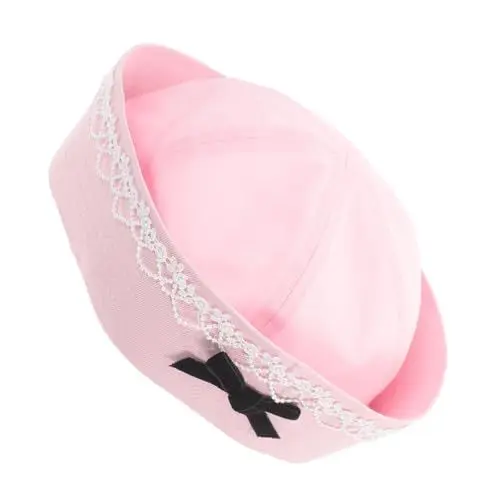 Produktbild: GREENADSCAPE Matrosenhut Mit Schleife Für Damen Mädchen Outdoor Sport Nautisches Thema Knit Cap Hut Kappe Baskenmütze Spitze Dekoration Schutz