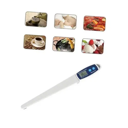 Produktbild: GREENADSCAPE Küchenthermometer Grillfleisch Thermometer Grillthermometer Thermometer Für Den Täglichen Gebrauch Grilltemperaturanzeige Backthermometer Kochthermometer Fleischthermometer Blue