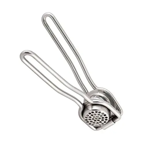 Produktbild: GREENADSCAPE Knoblauchpresse Edelstahl Manueller Knoblauchzerkleinerer Knoblauchwolf Werkzeug Zum Kochen Silber