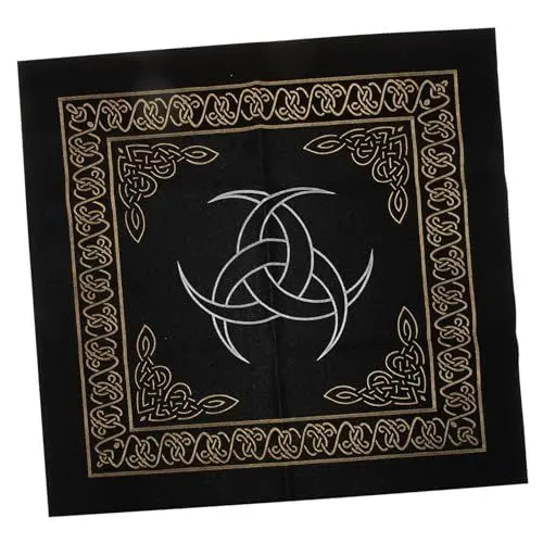 Produktbild: GREENADSCAPE Tischdecke Für Den Außenbereich Größentabelle Für Tischdecken Tischdecke Im Freien Für Den Tisch Wandteppich Für Den Außenbereich Wicca-tischdecke Outdoor- Flanell Black