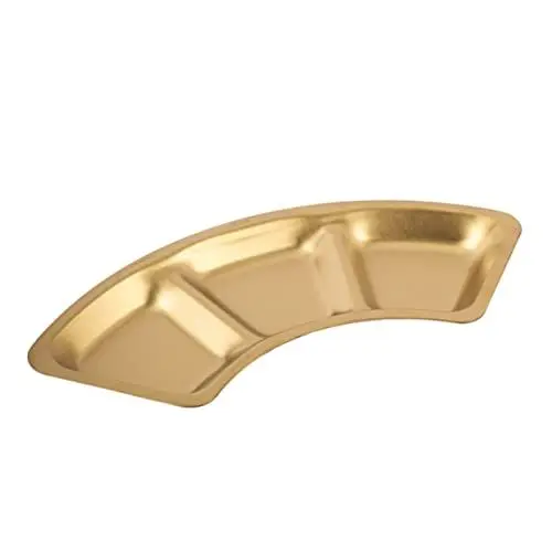 Produktbild: GREENADSCAPE Metallic-Gold 3-geteilte Gewürzschale Küchenvorratsfach Soßenteller Mehrzweckteller für Zuhause und Restaurant