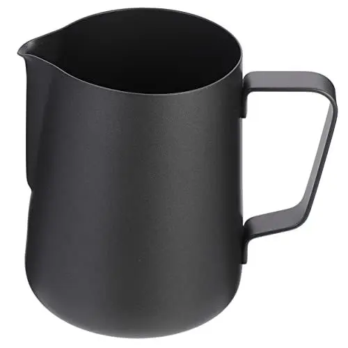 Produktbild: GREENADSCAPE becher aus edelstahl capuccinotassen milchaufschäumer milk-frother Krug zum Aufschäumen von Kaffee Espresso-Schaumkanne Aufschäumer für die Küche Milchkrug Rostfreier Stahl Black