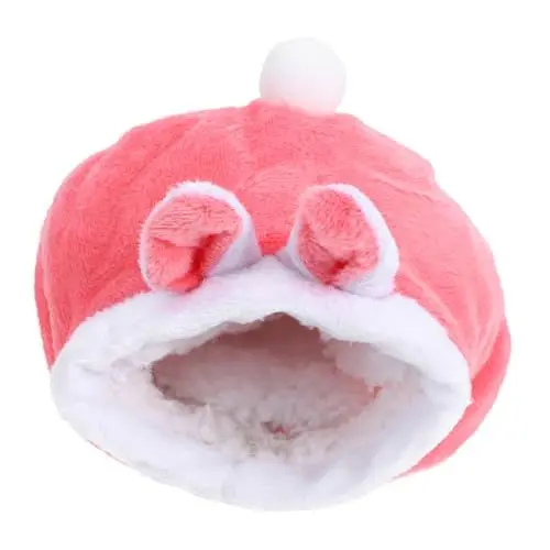 Produktbild: GREENADSCAPE kleines Tierbett Igelvlies Spielzeug für Haustiere Rattenhaus Hase- Tierkäfig haustierbett pet Bed Igelhöhle Hamsterkorb Schlafbett für Hamster Haustier warmes Bett Rosa