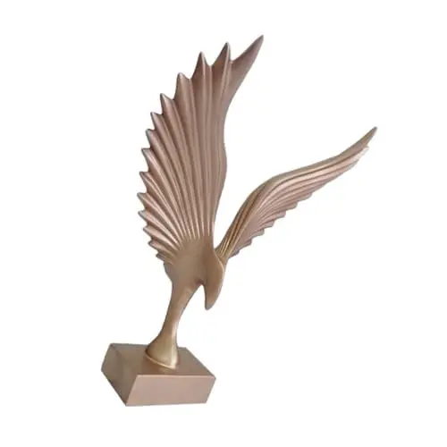 Produktbild: GREENADSCAPE kreative Ornamente Adler schmuck Adler-Skulptur Desktop-Adler-Ornament Falken-Statue Adlerfigur buchregal Dekoration Animal Figures Kunstobjekt Desktop-Statue Tischfigur Harz