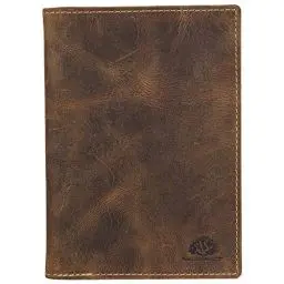 Produktbild: Greenburry Vintage Kartenmappe Leder Ausweismappe braun | 16,5x12cm