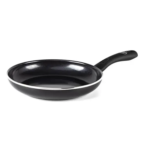 Produktbild: GreenChef Diamond Gesunde Antihaft-Keramik-Bratpfanne 28 cm, Eierpfanne, PFAS-frei, Induktionsgeeignet, Backofenfest bis 160˚C, Spülmaschinenfest, Schwarz