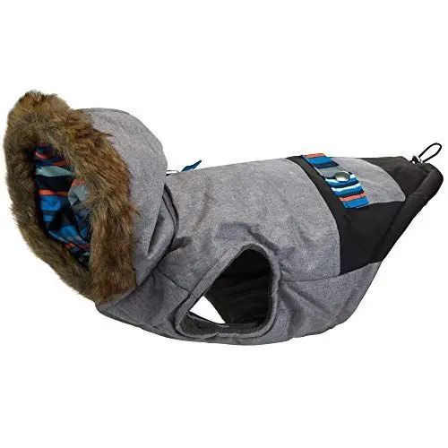 Produktbild: Greenhound SOS Hundemantel Gr. M Rückenlänge 40 cm - warme Hundejacke aus pflegeleichtem und wasserabweisendem RPET