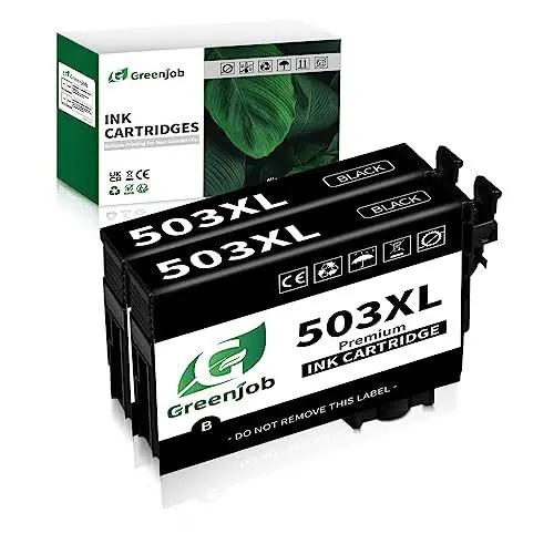 Produktbild: Greenjob 503XL Patronen für Epson 503 Multipack Kompatibel mit Epson Expression Home XP-5200 XP-5205 XP5200 XP5205, Workforce WF-2960 WF-2965 WF2960 WF2965 WF-2960DWF WF-2965DWF (‎‎‎‎‎‎‎3 Schwarz)