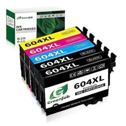 Produktbild: Greenjob 604XL Patronen für Epson 604 Multipack Kompatibel mit Epson Expression Home XP-2200 XP-2205 XP-3200 XP-3205 XP-4200 XP-4205 Workforce WF-2910 WF-2930 WF-2935 WF-2950 (5er-Pack)