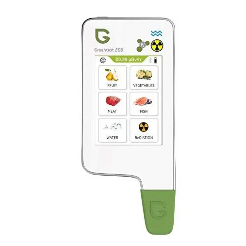 Produktbild: Greentest Unisex – Erwachsene Eco 6 Messger t zur Messung von Nitraten Wasserh rte und radioaktiver Strahlung, Weiß, kompakt EU