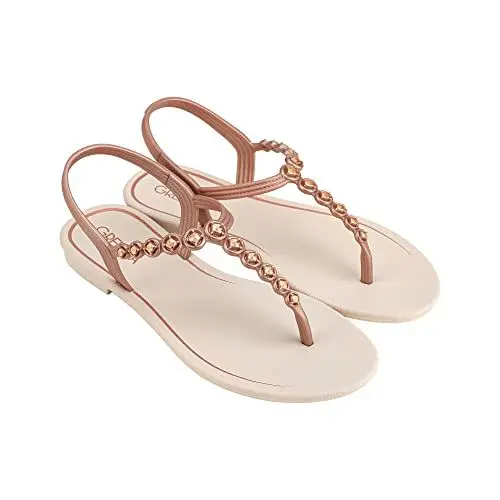Produktbild: Grendha Damen CACAU PRECIOSA Sand AD, Off White/Rose METALLIC, 38 EU Schmal