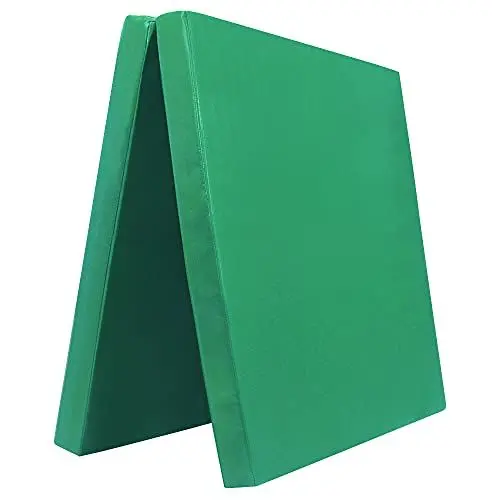 Produktbild: Grevinga Klappbare Turnmatte RG 35 – 200 x 100 x 8 cm - GRÜN - Made in Germany - Faltbare Gymnastikmatte für Fitness, Sport und Gymnastik, Rutschfest und Platzsparend, Weichbodenmatte