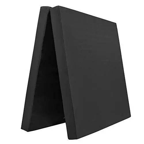 Produktbild: Grevinga Klappbare Turnmatte RG 35 – 200 x 100 x 8 cm - SCHWARZ - Made in Germany - Faltbare Gymnastikmatte für Fitness, Sport und Gymnastik, Rutschfest und Platzsparend, Weichbodenmatte
