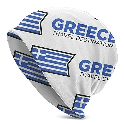 Produktbild: Griechenland Reise Nationalflagge Dünne Strickmützen Herren Damen Mützen Gestrickte Hedging Caps
