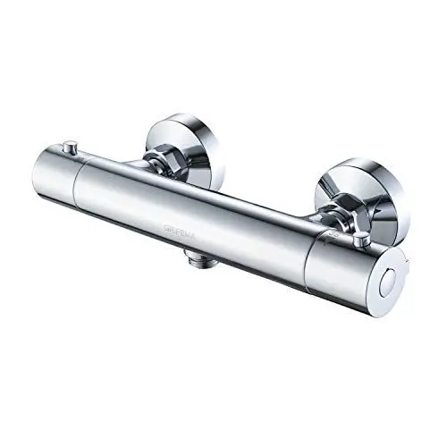 Produktbild: GRIFEMA G12005 Berlin - Thermostat für Brausebatterie, Duscharmatur Ersatzteile, Verbrühschutz, Chrom, Silber