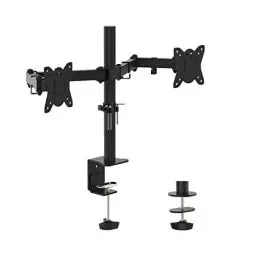 Produktbild: GRIFEMA Monitor Halterung 2 Monitore, für 13-32 Zoll Bildschirm, Monitor Stand, Dual Arm Höhenverstellbar Drehungbar, Monitorhalterung Max 9Kg, Bildschirmhalterung Vesa 75x75/100x100, GB2001-2