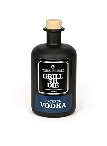 Produktbild: GRILL OR DIE The Hateful Vodka - limited - Ideale Spirituose für Cocktails oder als Geschenk - 1x 0,5l