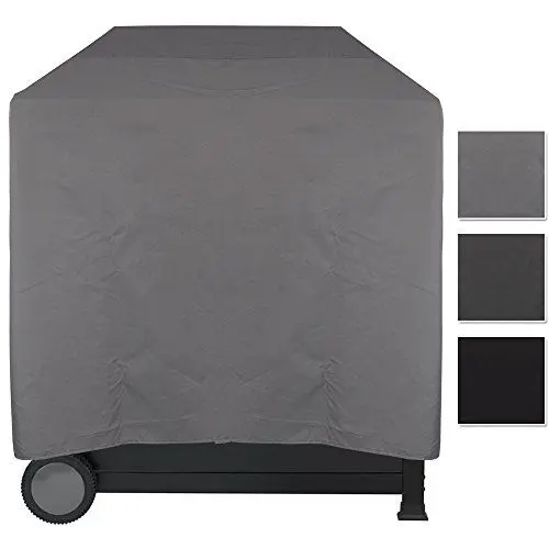 Produktbild: Grill Abdeckhaube Lounge - wasserdichter BBQ Cover - Pflegeleichte Universal Schutzhülle für alle Grillarten - Schutz vor Wasser, Schmutz und UV-Strahlen, Größe:L - 100 x 60 x 100 cm, Farbe:Grau
