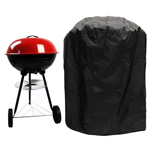 Produktbild: Grillabdeckung wasserdicht Grill Abdeckhaube, Grillabdeckung BBQ Cover Wasserdicht Schutzhülle Haube,mit Kordelzug zur Bodenbefestigung, Oxford-Gewebe Wind und UV-Schutz,22,83 x 30,31 Zoll