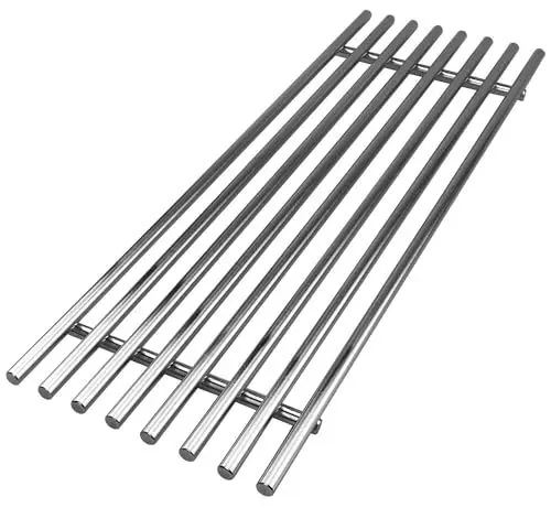 Produktbild: Grillfürst Edelstahl Grillrost für Broil King Imperial und Broil King Regal - pflegeleichtes Grillgitter mit 9 mm starken Streben, Ersatz Grillrost im Format 48,7 x 15,5 cm