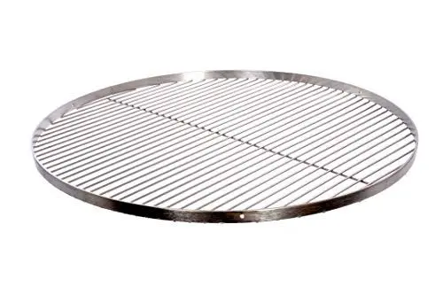 Produktbild: Grillrost Ø 70 cm mit Reling 20 mm 4 mm Edelstahl für Schwenkgrill BBQ Dreibein