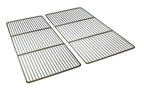 Produktbild: GRILLROSTPROFI 44,4 x 26cm Grillrost Edelstahl/Edelstahl für Weber Spirit I & II E210, E220, S210, S220 ab Baujahr 2013 (mit vorderen Brennerknöpfen)