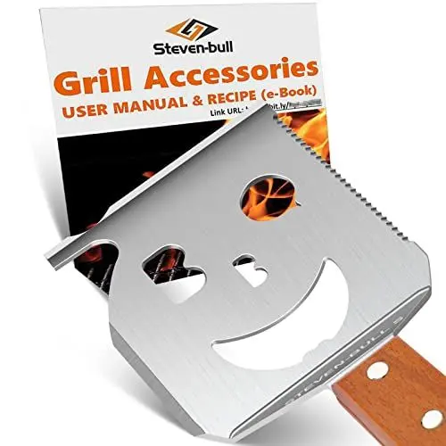 Produktbild: Grillspatel für Grill, 7-in-1-Grillwerkzeug für Grill,Multifunktion Grillwerkzeug, Papa-Geschenke, Geschenke für Männer.