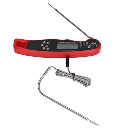 Produktbild: Grillthermometer, Doppelsondendesign, High Definition -LCD (Rot)