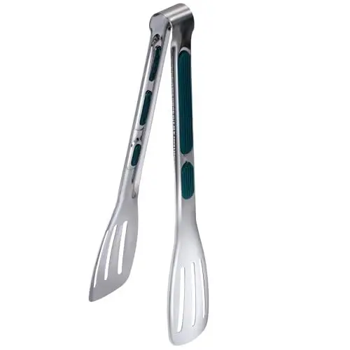 Produktbild: Grillzange 9 zoll Küchenzange mit Rutschfestem Silikongriff Zange Küche Mehrzweck Servierzange Tongs Kitchen Kochzange für Barbecue Salat Backen Servieren Buffet