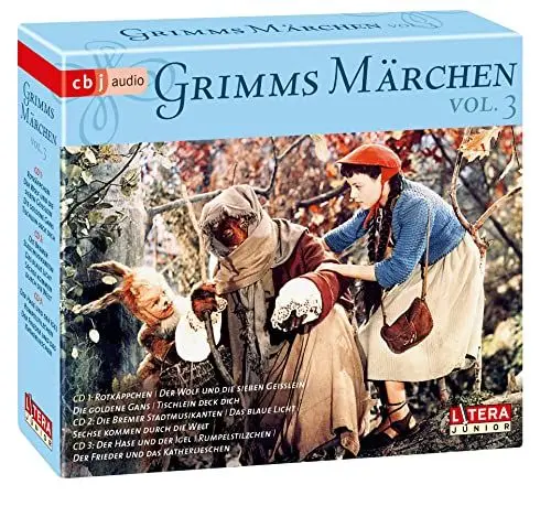 Produktbild: Grimms Märchen Box 3: Rotkäppchen, Der Wolf und die sieben Geißlein, Die goldene Gans, Tischlein deck dich, Die Bremer Stadtmusikanten, Der Hase und der Igel, Rumpelstilzchen u.a.