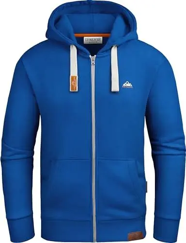 Produktbild: Grin&Bear Hoodie Herren Hoodie Sweatshirt Pullover GEC022 Bright Blue M