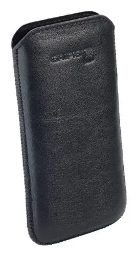 Produktbild: Gripis Premium Echtleder-Tasche für HTC One schwarz