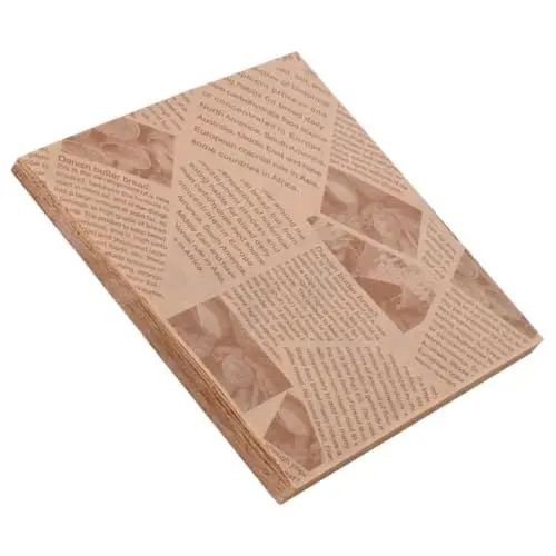 Produktbild: GRIRIW 100 Chips Packpapier Backpapier Backwaren Verpackungspapier Frites Geschenkpapier Sandwichpapier Backpapier Feinkostpapier Lebensmittel