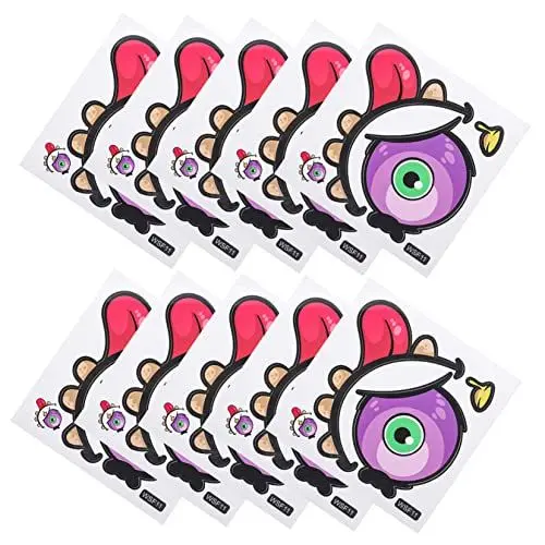 Produktbild: GRIRIW 10 Blätter Kürbis-Aufkleber Kürbis-Fensteraufkleber Fensteraufkleber für Kinder Halloween window stickers halloween fensterdeko Halloween-Party-Requisiten Halloween-Aufkleber