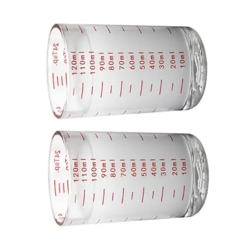 Produktbild: GRIRIW Messbecher Für Flüssigkeiten 120 Ml Graduierungen Backzubehör Leicht Zu Reinigen Glas
