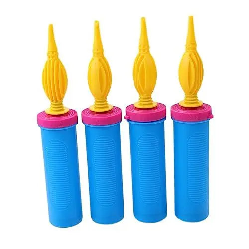Produktbild: GRIRIW 4 Stück Handballonpumpe Teiliges Tragbare Luftballonpumpe für Erwachsene Effizient und Leicht für Partys Hochzeiten und Andere Anlässe