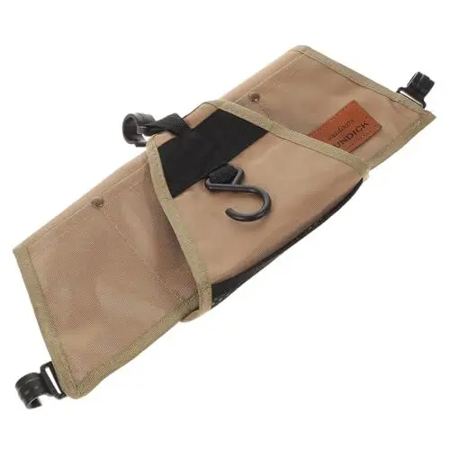 Produktbild: GRIRIW Besteck Aufbewahrungstasche klappbarer unsichtbarer Sitz Geschirrtasche Tisch picnic bag cutlery organizer Picknicktasche für den Außenbereich Campingbesteck-Organizer-Tasche Khaki