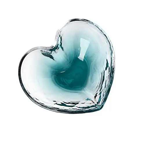 Produktbild: GRIRIW Dessertschale Klare Obstschale Rührschüssel Aus Glas Kornflakesschüssel Crystal Bowl Käseglocke Aus Holz Kleine Beilagen Herz Glasplatte Suppenschüssel Aus Glas Keramik Vorspeise