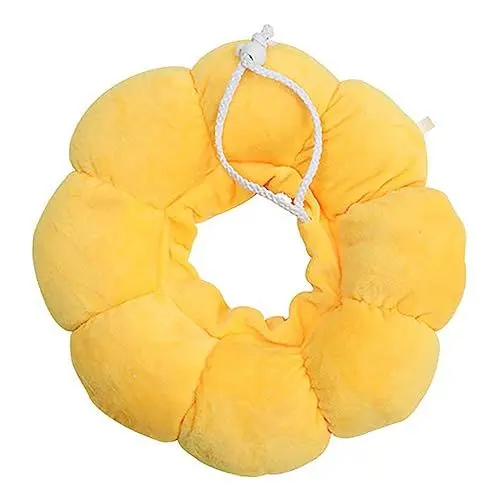Produktbild: GRIRIW Elisabeth Kreis Sonnenblumen-haustierhalsband Für Katzen Katze Halsbandchirurgie Für Haustiere Halskegel Wundkegel Op-Kragen Yellow Pp Baumwolle