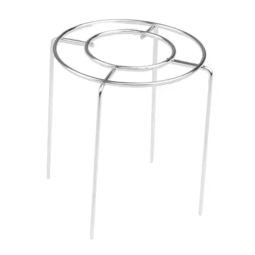 Produktbild: GRIRIW Fondue Pot Stand edelstahlgrill kühlboxstander grillpresse Grill wender grillabdeckung kuchenstand Kochen Kühlregal Lebensmittel-Dampfgestell Dampfgarergestell aus Edelstahl Silver