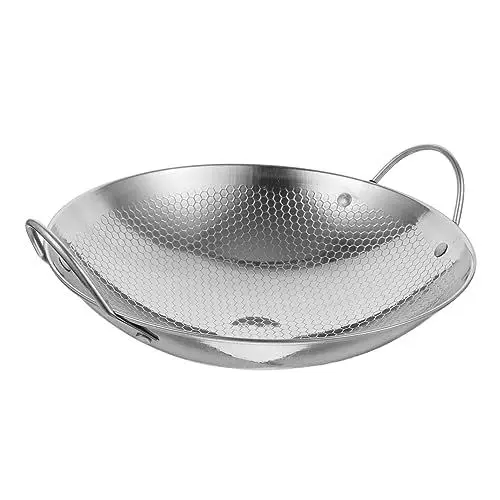 Produktbild: GRIRIW Grillplatte Wok Kochtopf Griff Suppentopf Stieltopf Kochtopf Metall