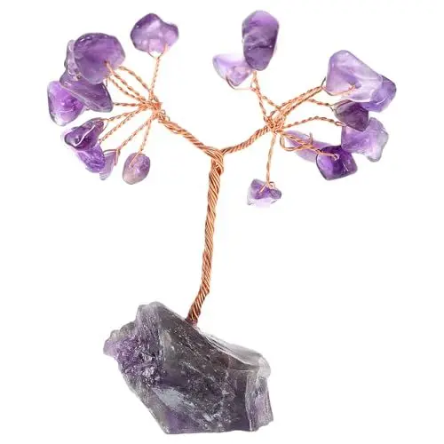 Produktbild: GRIRIW Anspruchsvolles Kristalldekor Natürlicher Amethystbaum Als Schreibtischdekoration